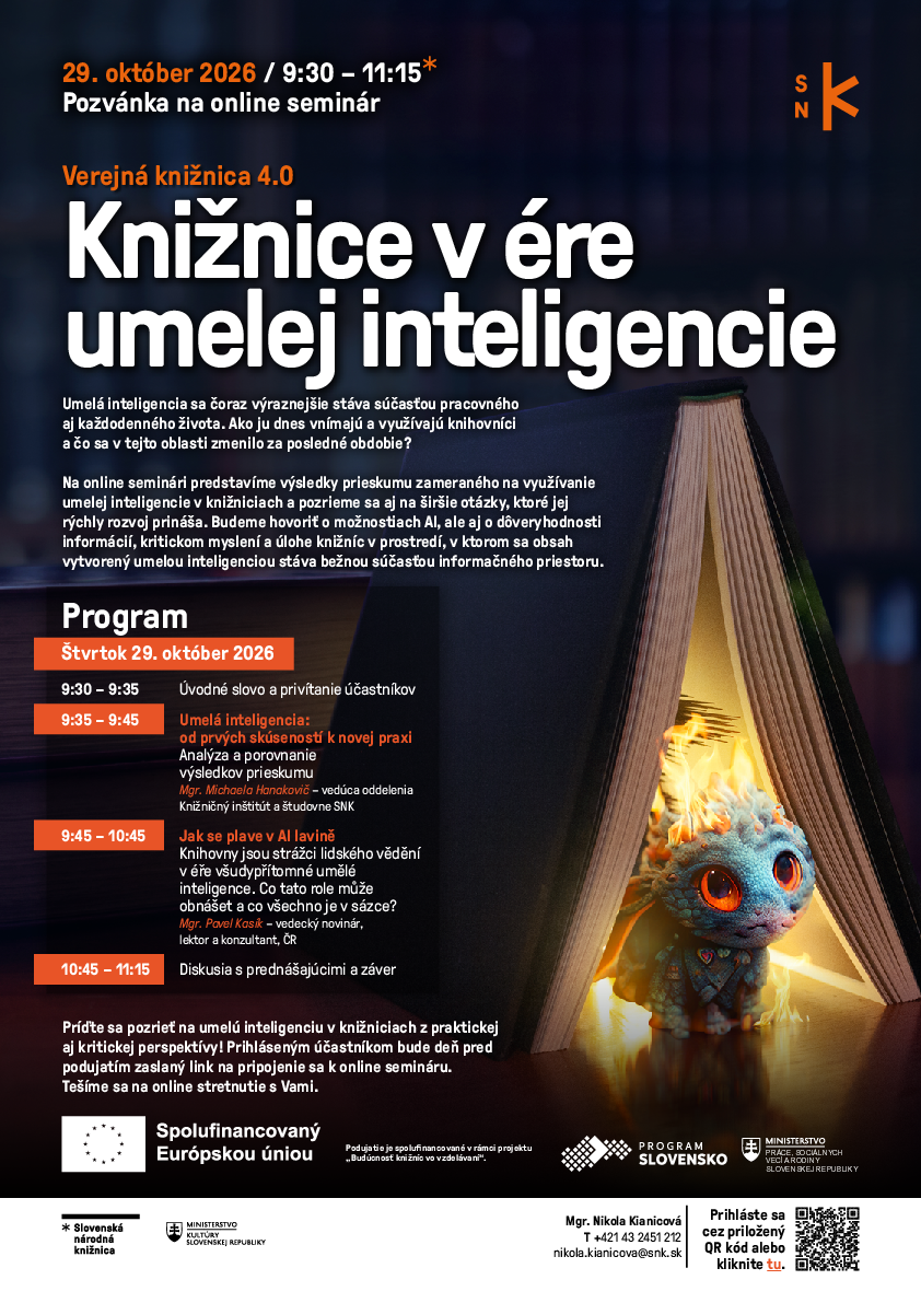 Seminár Verejná knižnica 4.0