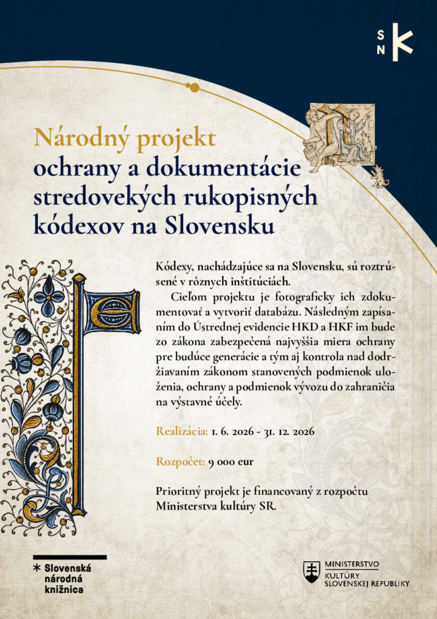 NP ochrany a dokumentácie stredovekých rukopisných kódexov na Slovensku